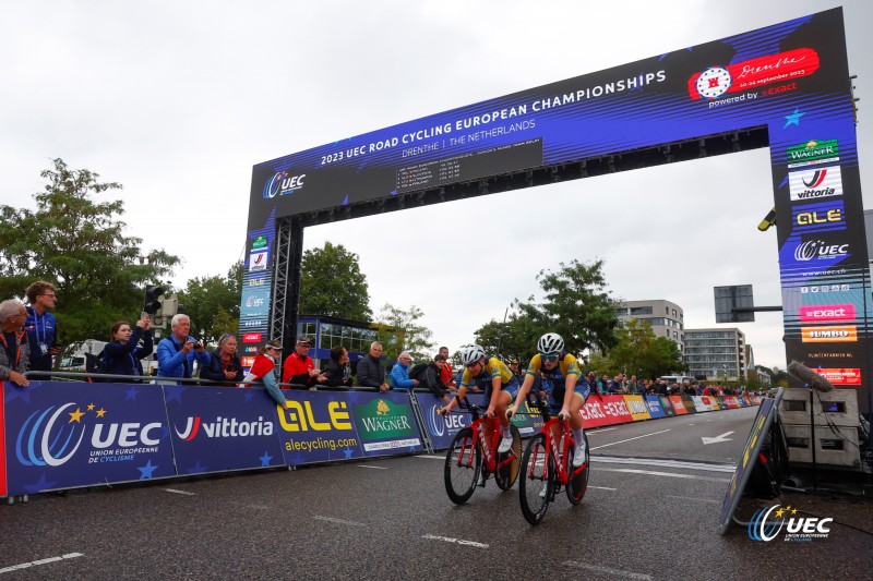 2023 UEC Road European Championships - Drenthe - Junior Mixed Team Relay - Emmen - Emmen 38, km - 21/09/2023 - Ukraine - photo Luca Bettini/SprintCyclingAgency?2023